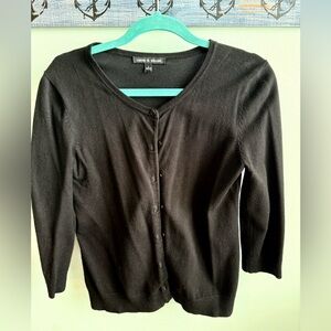 Cable & Gauge Black Knit Top